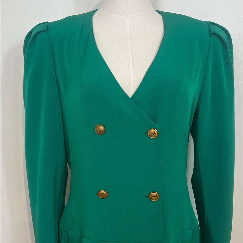 Richard Warren Green Dress - Picture 6 of 17